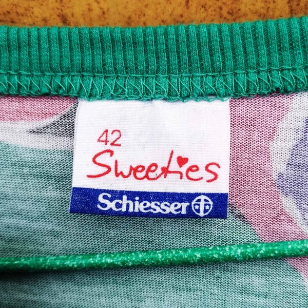 maglia anni '90 Schiesser, dettaglio etichetta